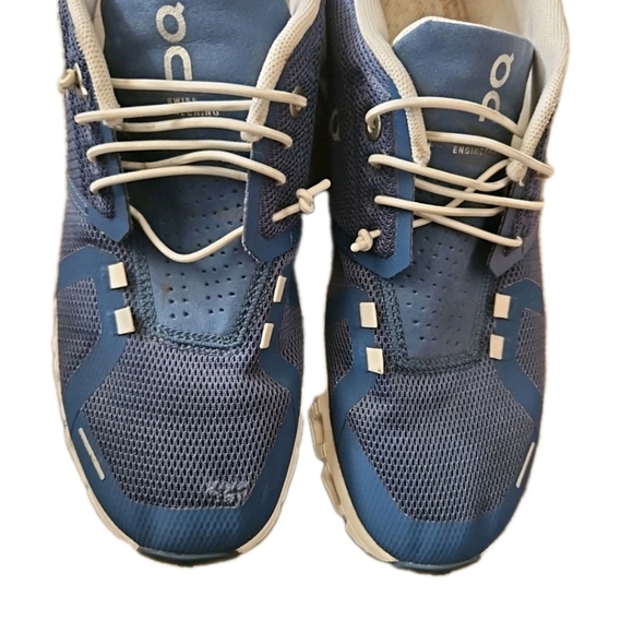 On Cloud Running Womens Blue Cloud 5 Shoe In Denim/White 9 - Picture 12 of 14